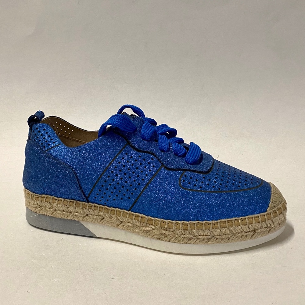 Kanna Women's Glitter Leather Sneaker Size 6.5